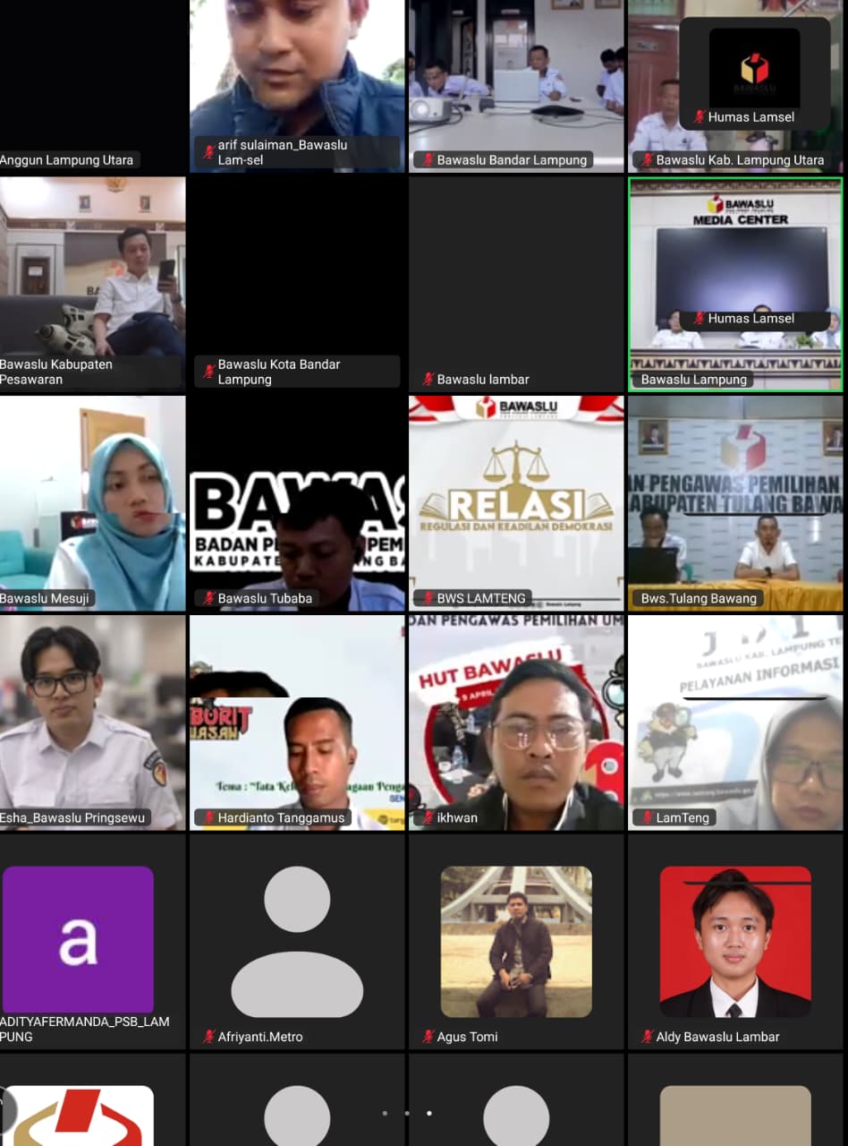 Evaluasi Publikasi Media Sosial memalui Zoom