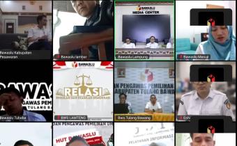 Rapat Evaluasi Publikasi Media Sosial memalui Zoom